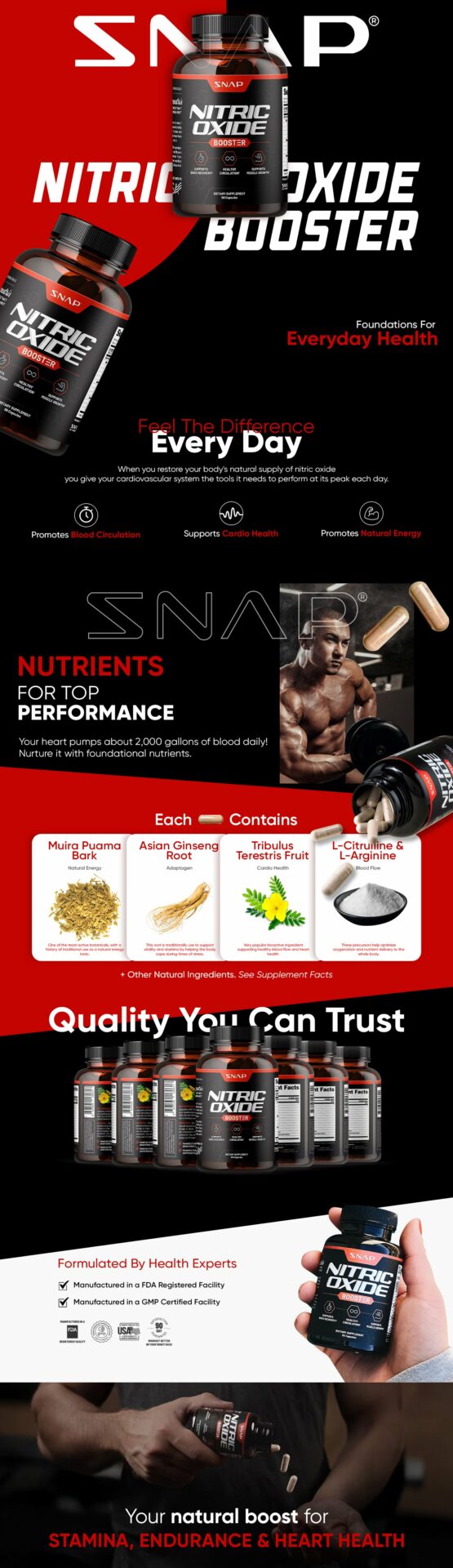 Snap Supplements Nitric Oxide