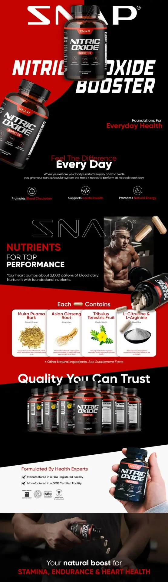 Snap Supplements Nitric Oxide