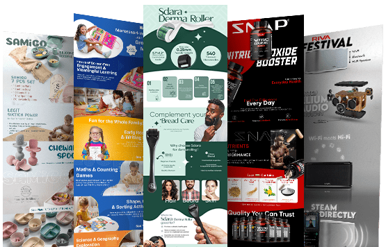 Amazon A+ Content design portfolio showcase and listing optimization modules